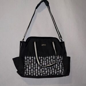 Black and White Arrow Print Bag